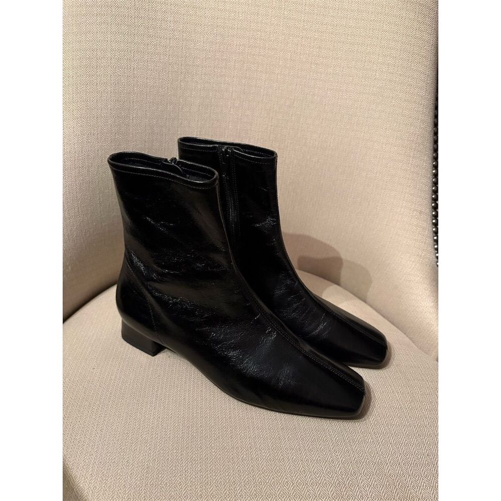 Mango low heel boots / square toe/ Size 8-‎ 8.5 US EU 39 - Picture 3 of 7